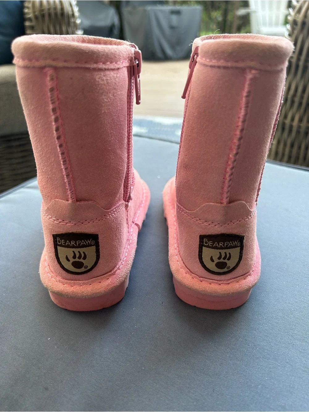 BearPaw Elle Kids Prism Pink Zip-Up  Boots